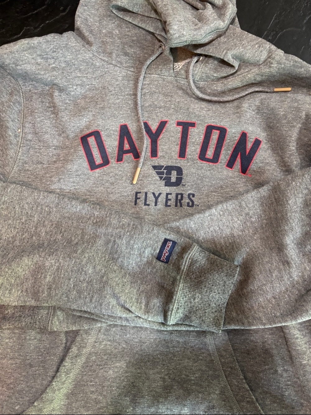 Jansport Gray Dayton Flyers Hooded Sweatshirt